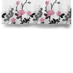 Arvidssons textil Gardinkappor Mönstrade|Grandiflora ljusrosa gardinkappa metervara