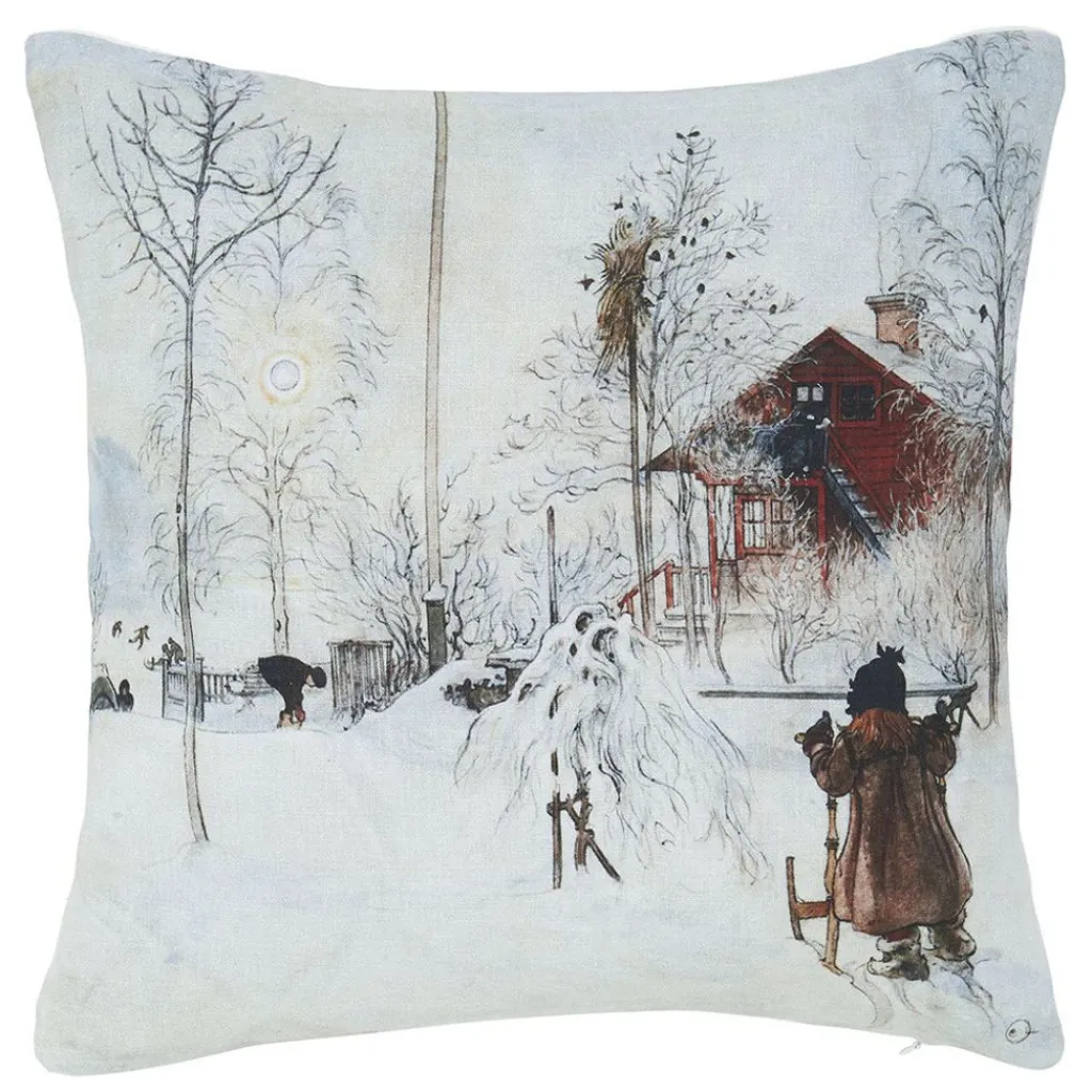 Svanefors Julkuddar|Mönstrade Kuddfodral|Gården kuddfodral - Carl Larsson