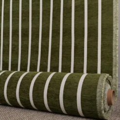 Nordisk Textil Mönstrade Möbeltyger|Halle grön möbeltyg