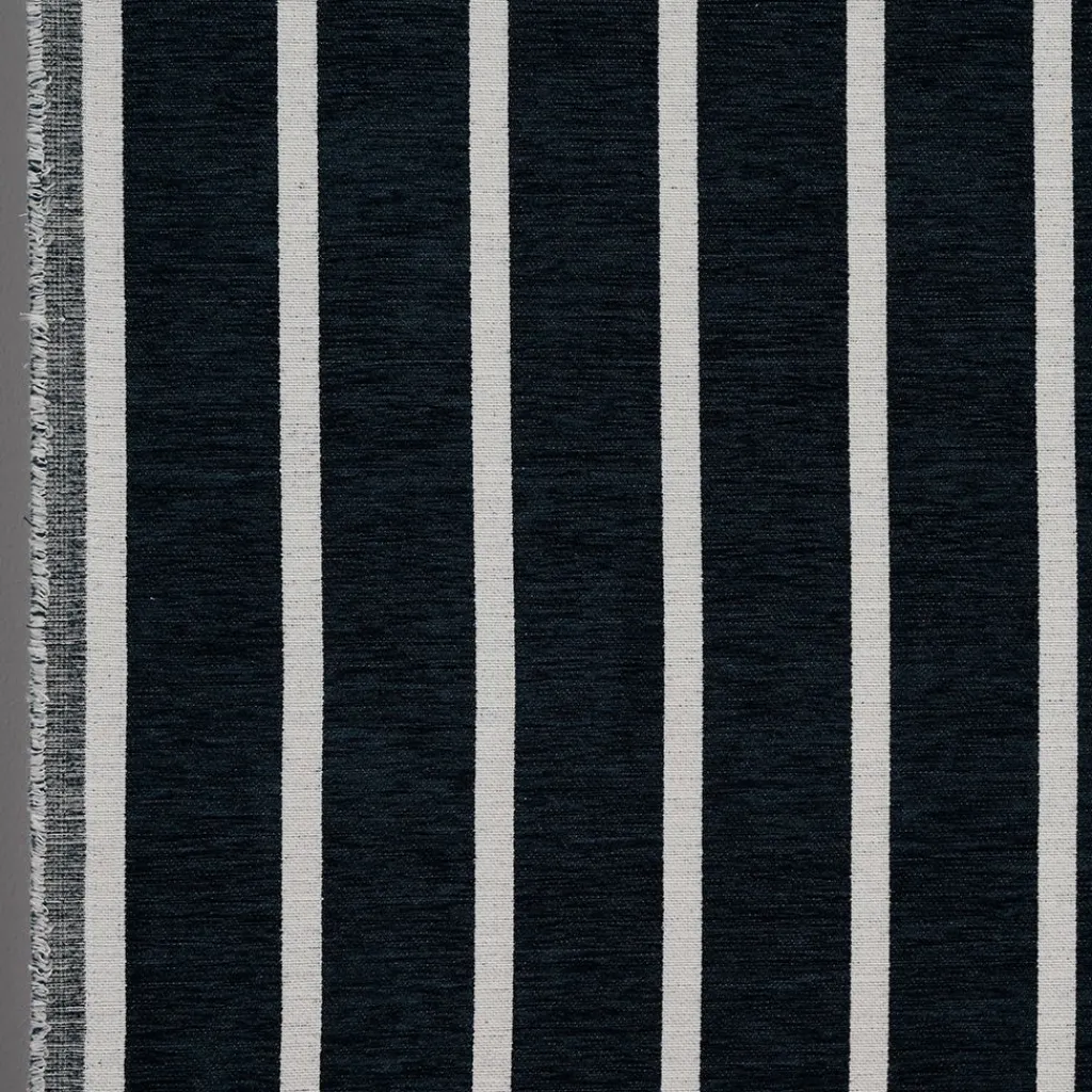 Nordisk Textil Mönstrade Möbeltyger|Halle mörkblå möbeltyg
