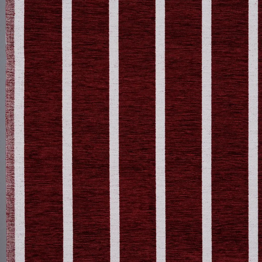 Nordisk Textil Mönstrade Möbeltyger|Halle vinröd möbeltyg