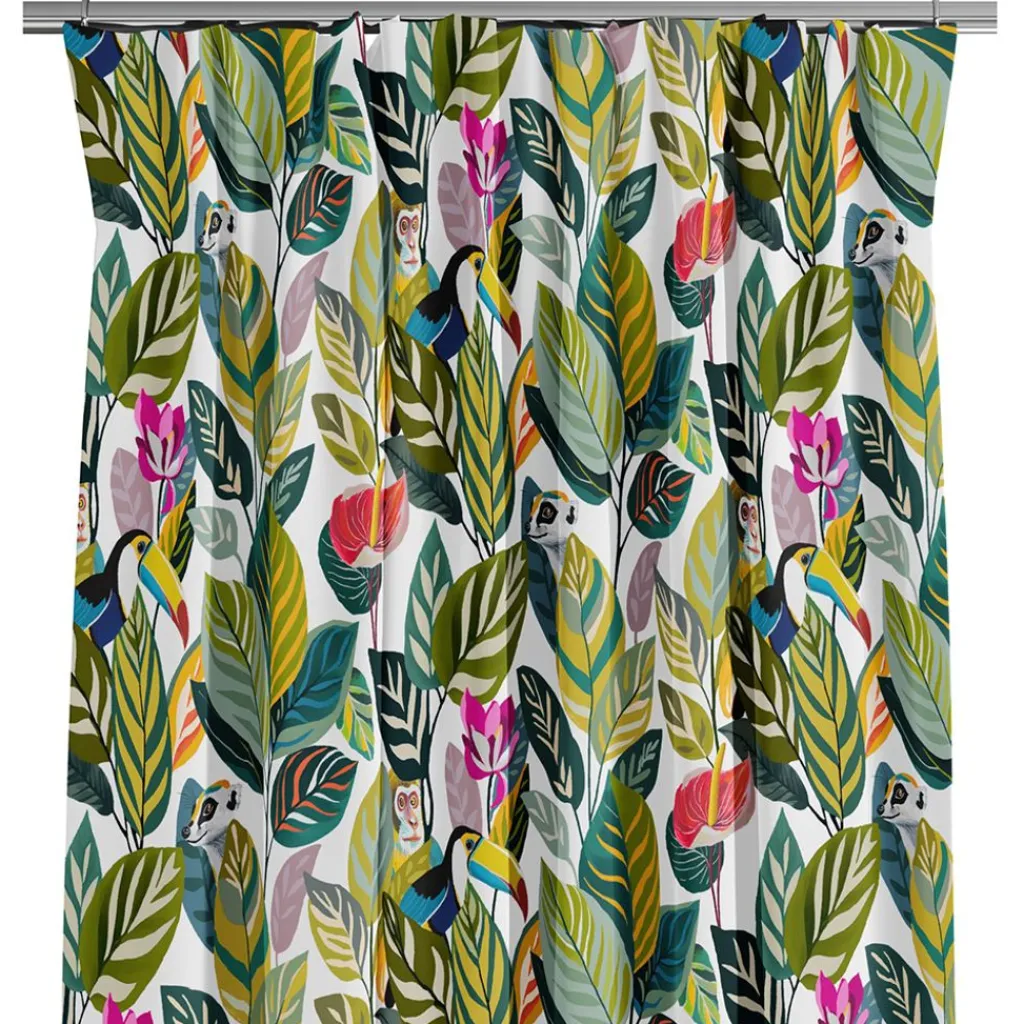 Nordisk Textil Gardiner Mönstrade|Happy Fauna gardiner