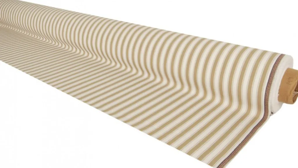 Nordisk Textil Randiga Möbeltyger|Rutor & Ränder|Harlow beige-vit randigt tyg