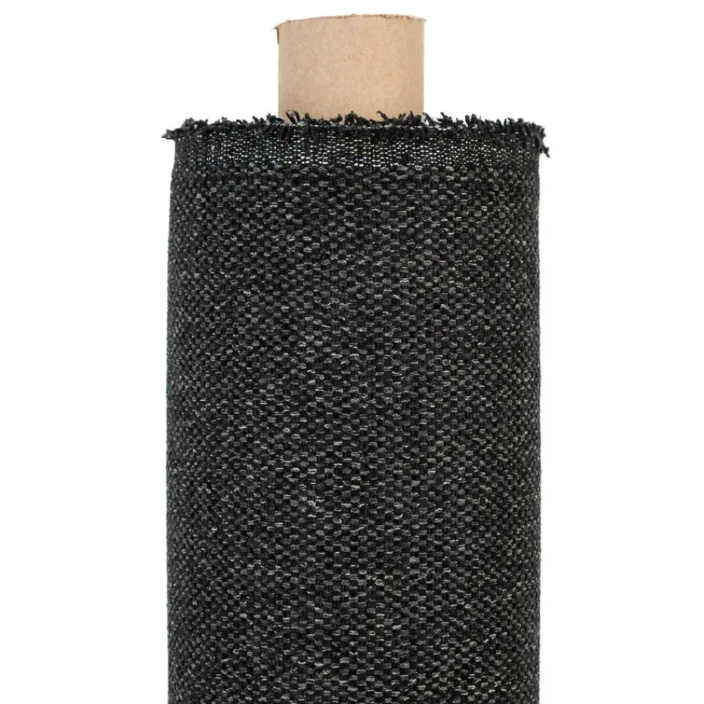 Nordisk Textil Enfärgade Möbeltyger|Harmony Black Möbeltyg – Stilrent och Slitstarkt