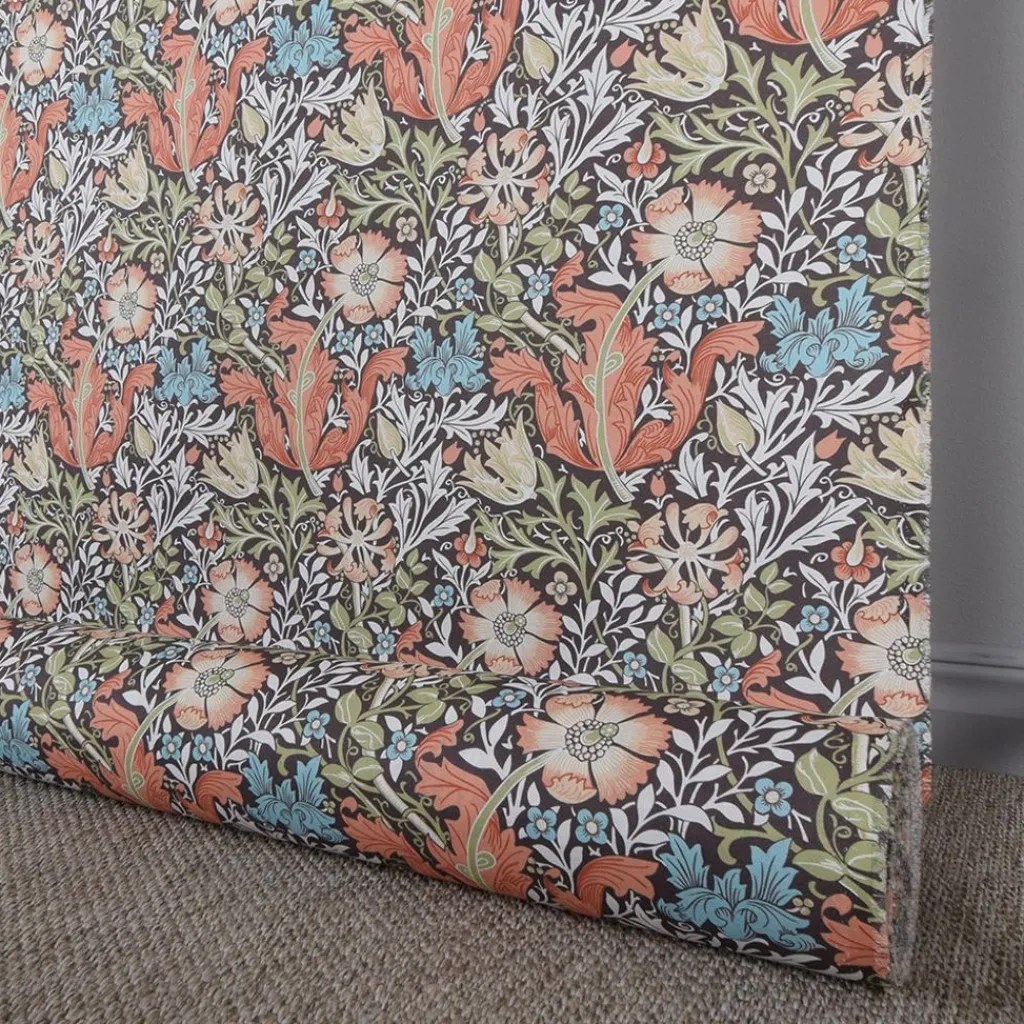 Nordisk Textil Arts & Crafts Tyger|Gardintyger Mönstrade|Harmony grön-brun tyg