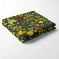 Arvidssons textil Bordsduk|Hedemora grön blommig bordsduk