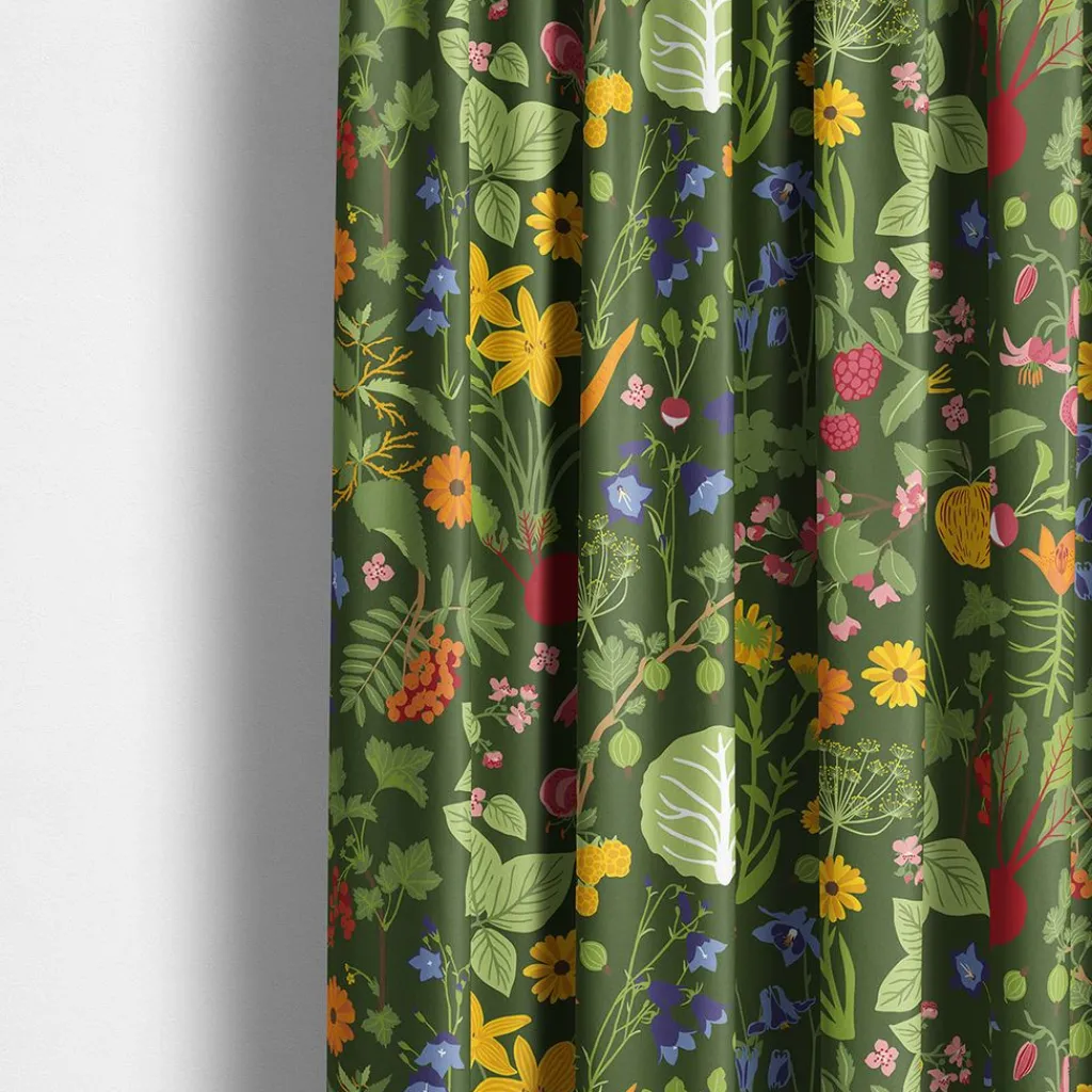 Arvidssons textil Gardintyger Mönstrade|Arvidssons Textil|Hedemora grön tyg