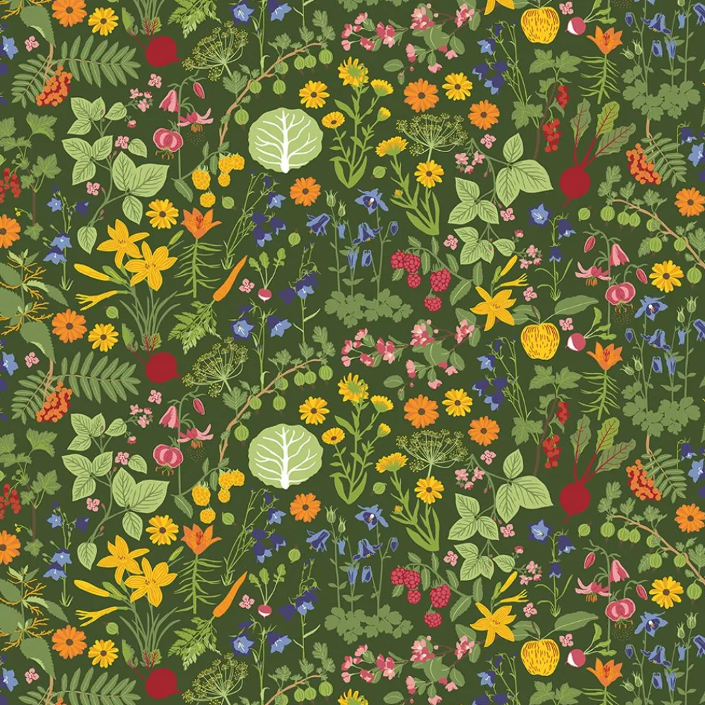 Arvidssons textil Gardintyger Mönstrade|Arvidssons Textil|Hedemora grön tyg