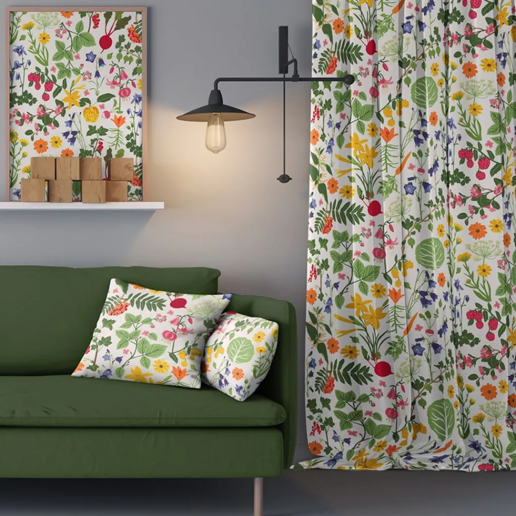 Arvidssons textil Gardintyger Mönstrade|Arvidssons Textil|Hedemora vit tyg