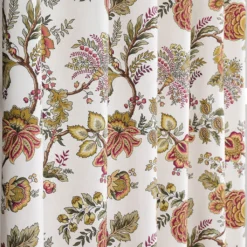 Nordisk Textil Gardiner Mönstrade|Heritage vinröd gardiner