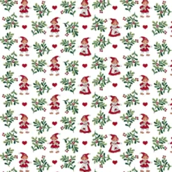 Arvidssons textil Gardintyger Mönstrade|Arvidssons Textil|Hjärtans jul vit