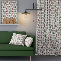 Arvidssons textil Gardintyger Mönstrade|Arvidssons Textil|Hjärtans jul vit