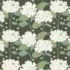 Arvidssons textil Gardintyger Mönstrade|Arvidssons Textil|Hortensia grön tyg