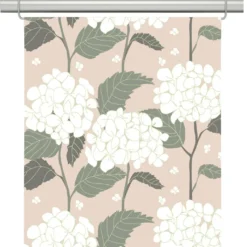Arvidssons textil Panelgardiner|Hortensia rosa panelgardiner