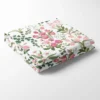 Arvidssons textil Bordsduk|Humlegården rosa-grön bordsduk