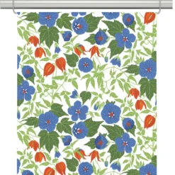Arvidssons textil Panelgardiner|Husknuten blå panelgardiner