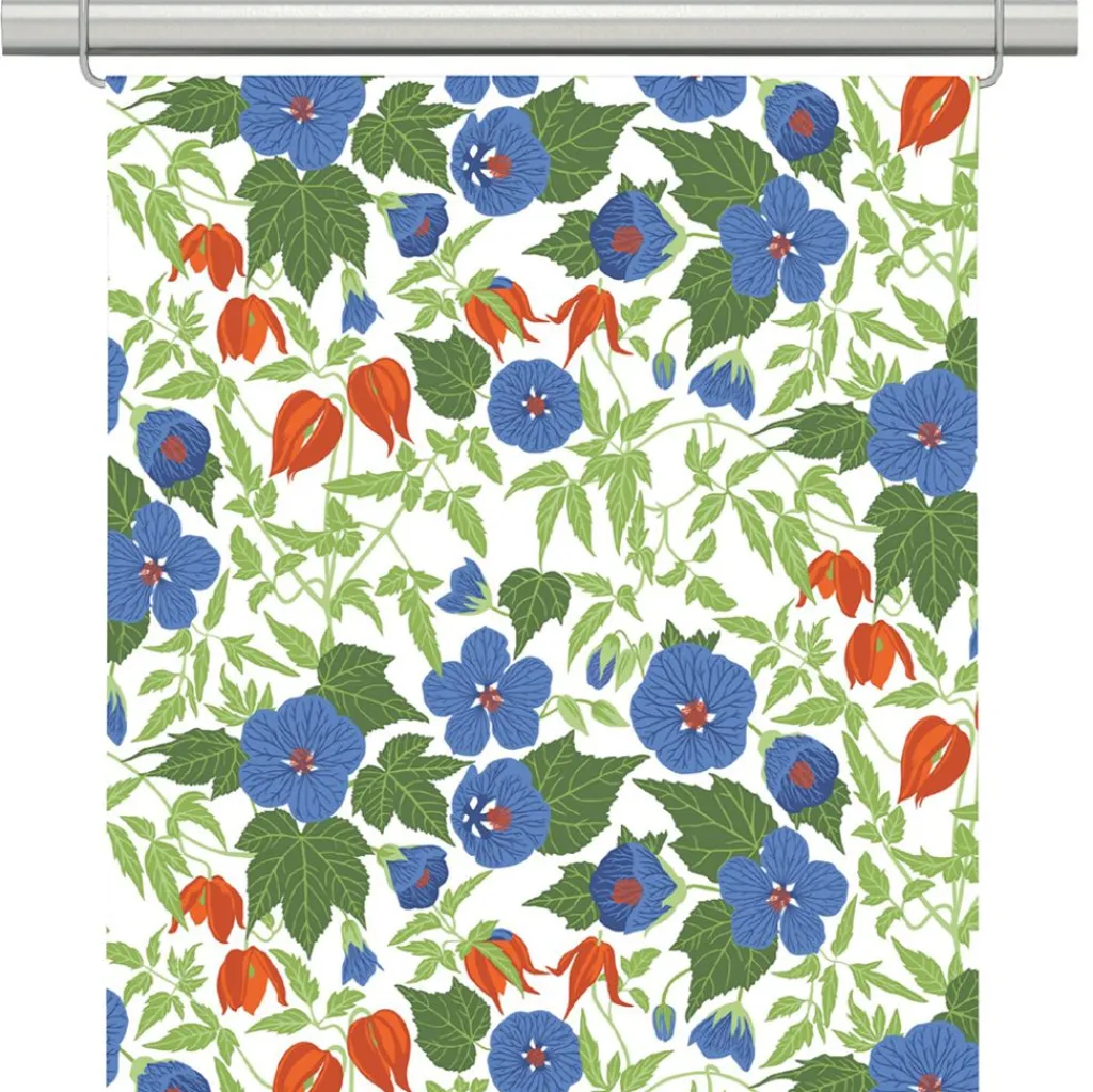 Arvidssons textil Panelgardiner|Husknuten blå panelgardiner