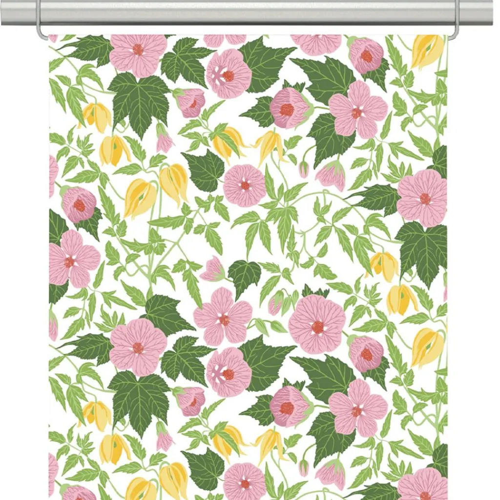 Arvidssons textil Panelgardiner|Husknuten rosa panelgardiner