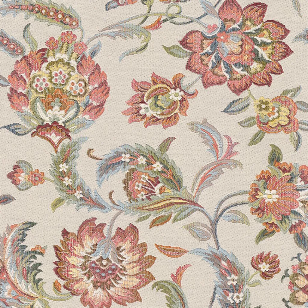 Blommiga Möbeltyger|Mönstrade Möbeltyger|Indian rose tapestry möbeltyg