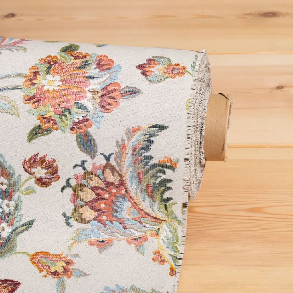 Blommiga Möbeltyger|Mönstrade Möbeltyger|Indian rose tapestry möbeltyg