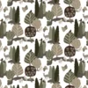 Arvidssons textil Gardintyger Mönstrade|Arvidssons Textil|I Skogskanten grön tyg