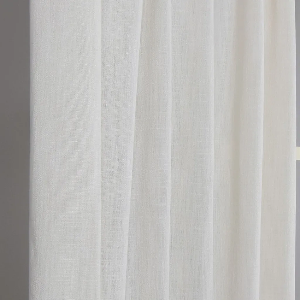 Redlunds Gardiner Enfärgade|James offwhite gardiner – Modern linne-look med lyxigt fall