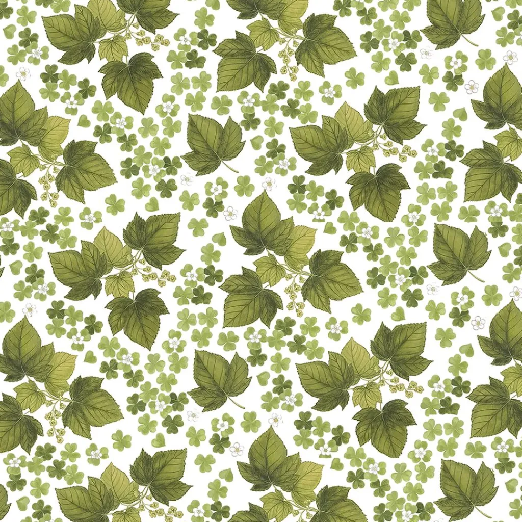 Arvidssons textil Gardintyger Mönstrade|Arvidssons Textil|Johannes grön tyg