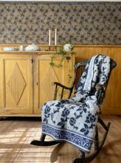 Kerstin Landström Design Ullfiltar|Jugend blå ullfilt 130x180cm -
