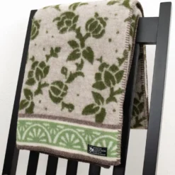 Kerstin Landström Design Ullfiltar|Jugend grön ullfilt 130x180cm -