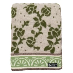 Kerstin Landström Design Ullfiltar|Jugend grön ullfilt 130x180cm -