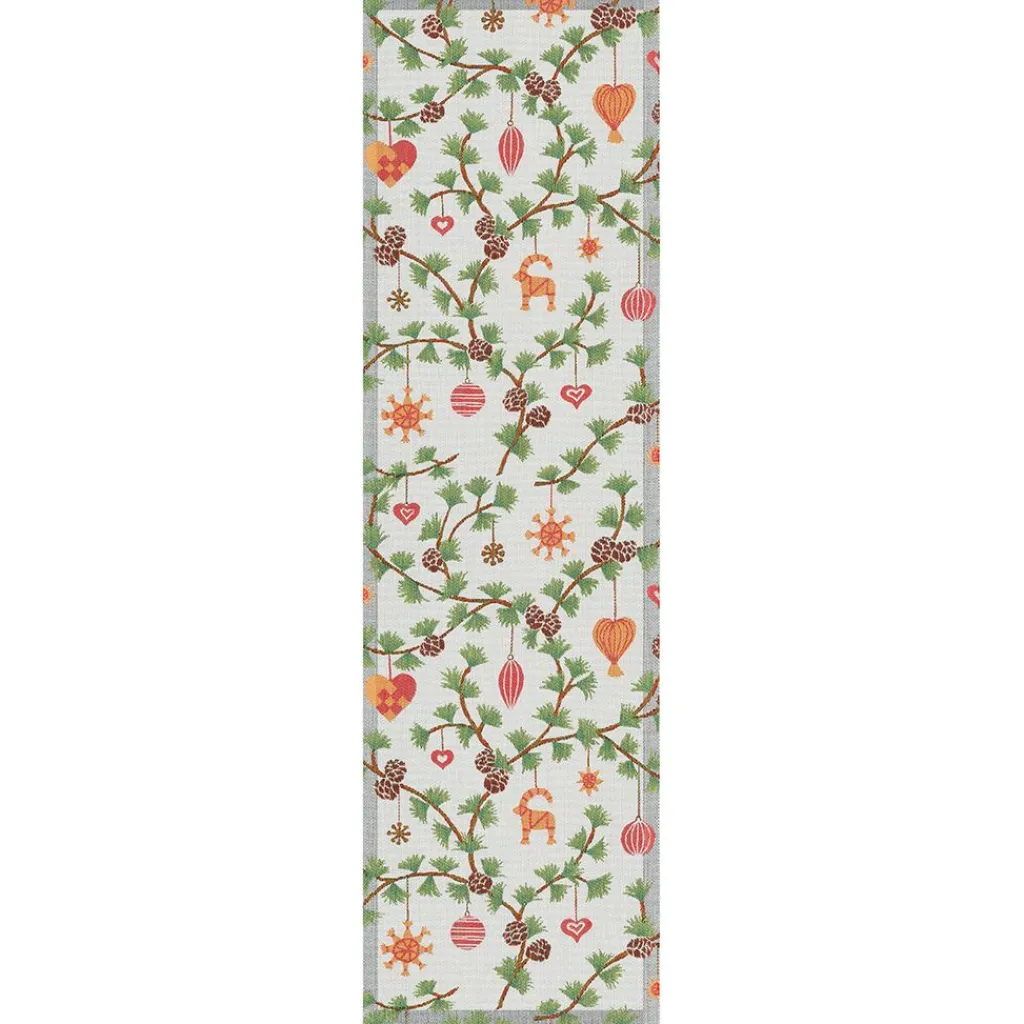Ekelund Juldukar|Bordslöpare|Julefröjd löpare 35x120 - s Linneväveri