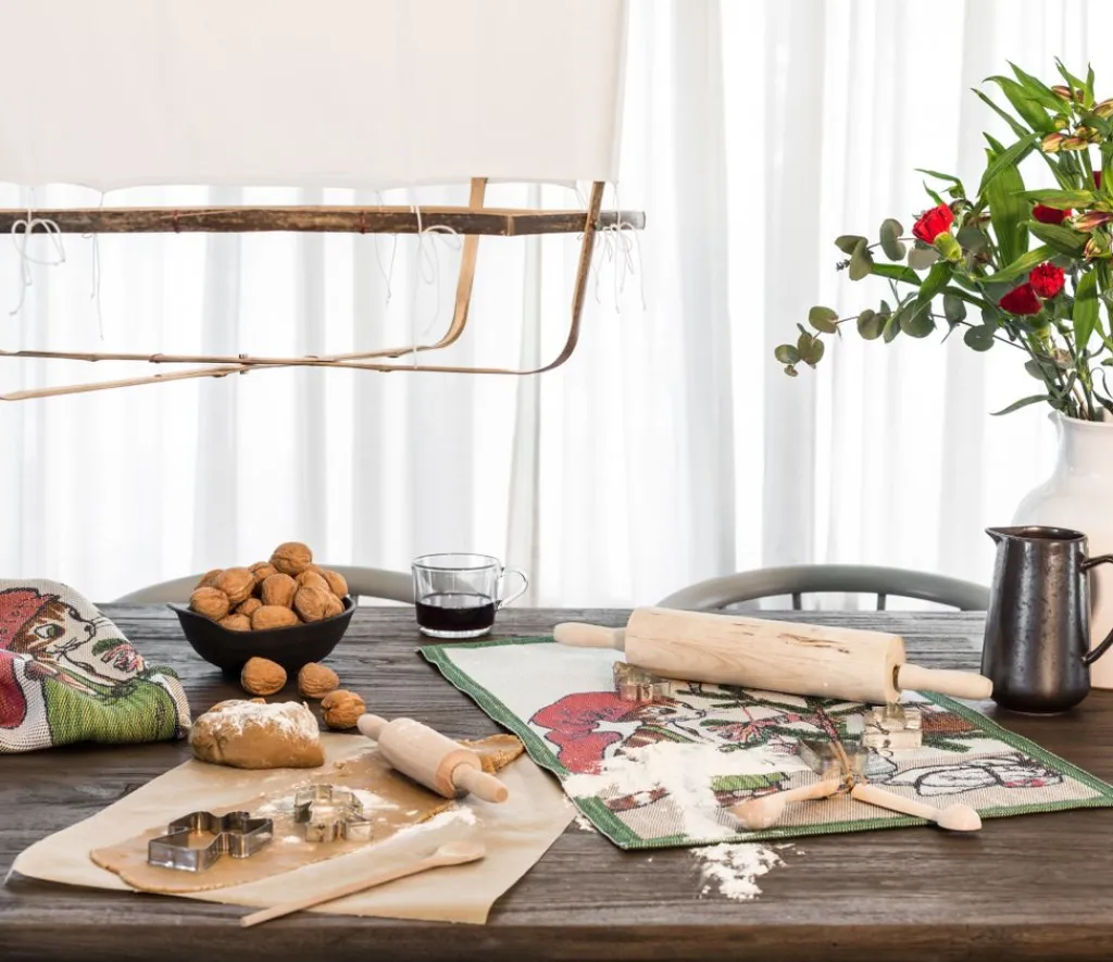 Ekelund Kökshandduk|Jul I Köket|Julfest kökshandduk 40X60 - s Linneväveri