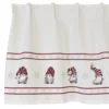 Arvidssons textil Gardinkappor Mönstrade|Julgardiner|Julian co bård vit gardinkappa metervara