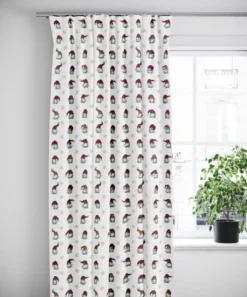 Arvidssons textil Gardiner Mönstrade|Julgardiner|Julian vit gardiner