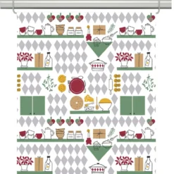 Arvidssons textil Julgardiner|Panelgardiner|Julköket panelgardiner