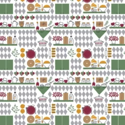 Arvidssons textil Gardintyger Mönstrade|Arvidssons Textil|Julköket tyg