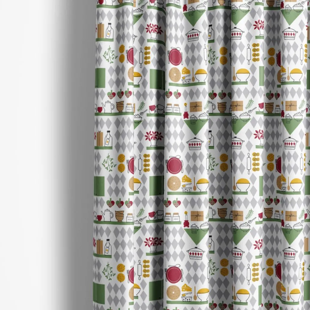 Arvidssons textil Gardintyger Mönstrade|Arvidssons Textil|Julköket tyg