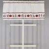 Arvidssons textil Gardinkappor Mönstrade|Julgardiner|Juläpple bård gardinkappa metervara
