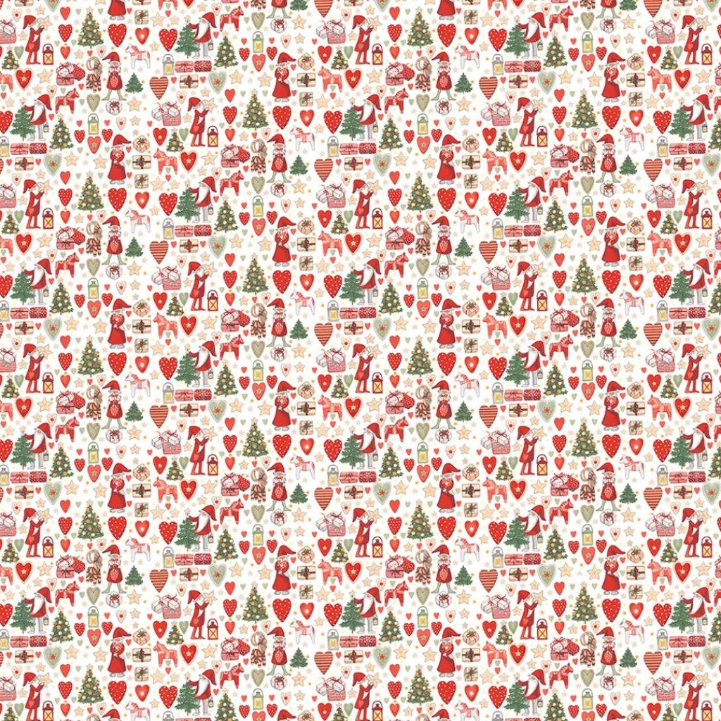 Arvidssons textil Gardintyger Mönstrade|Arvidssons Textil|Julstök tyg