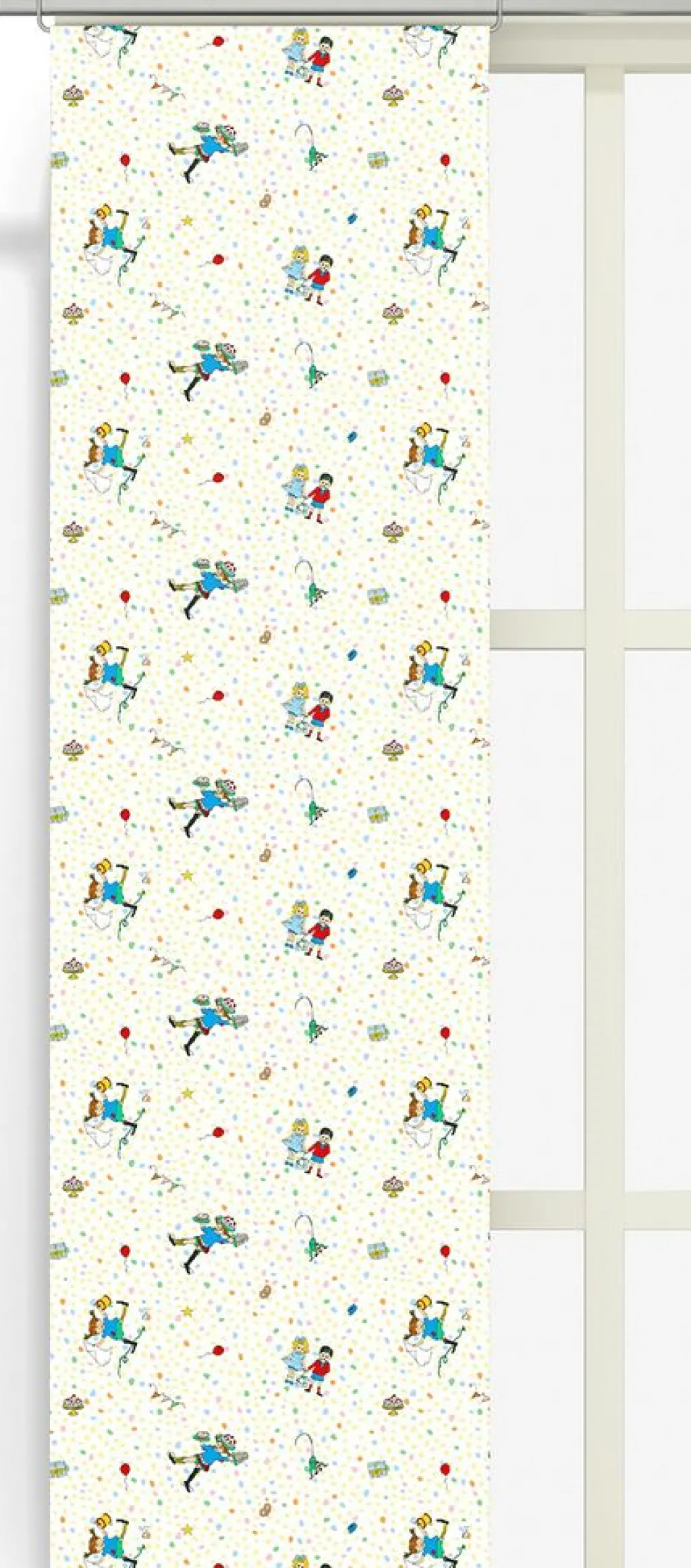 Arvidssons textil Panelgardiner|Kalas hos pippi panel – Panelgardin