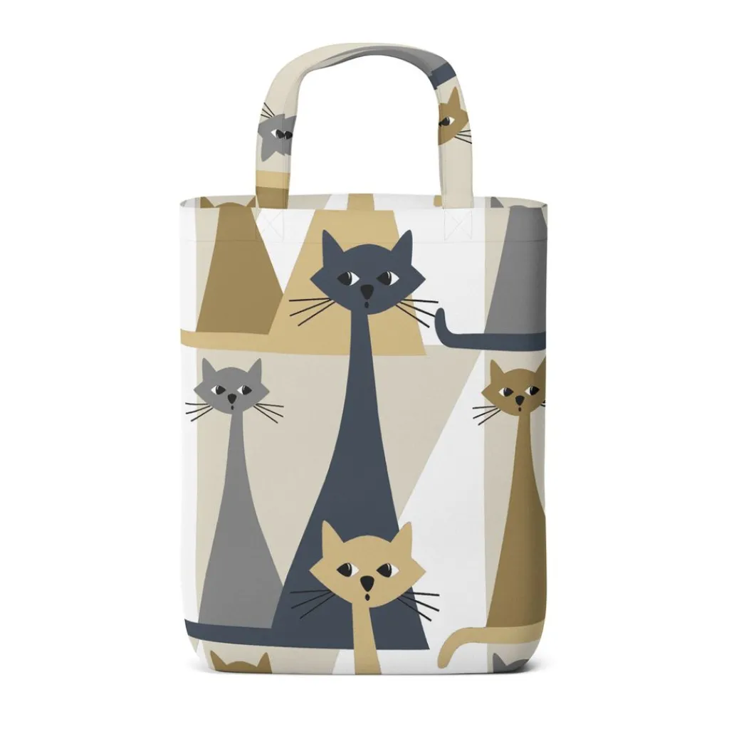 Arvidssons textil Tygkasse|Kitty beige-grå tygkasse