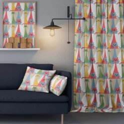 Arvidssons textil Gardintyger Mönstrade|Arvidssons Textil|Kitty multi tyg med retro katter