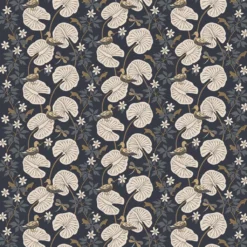 Arvidssons textil Gardintyger Mönstrade|Arvidssons Textil|Kärrleken mörkblå tyg