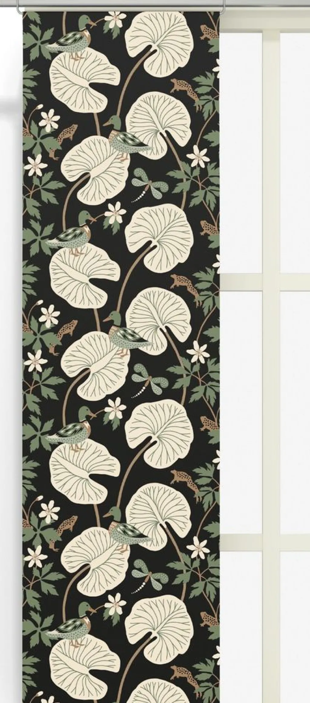 Arvidssons textil Panelgardiner|Kärrleken svart panelgardiner