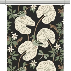 Arvidssons textil Panelgardiner|Kärrleken svart panelgardiner