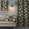 Arvidssons textil Gardintyger Mönstrade|Arvidssons Textil|Kärrleken svart tyg