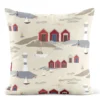 Arvidssons textil Mönstrade Kuddfodral|Kust beige kuddfodral