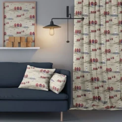 Arvidssons textil Gardintyger Mönstrade|Arvidssons Textil|Kust beige tyg
