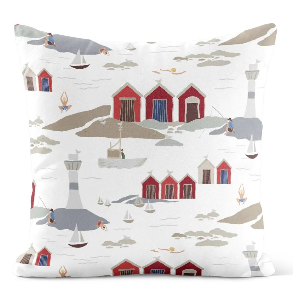 Arvidssons textil Mönstrade Kuddfodral|Kust offwhite kuddfodral