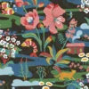 Arvidssons textil Gardintyger Mönstrade|Arvidssons Textil|Landet Bubblar svart-multi tyg